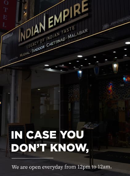 Indian Empire Restaurant dining room